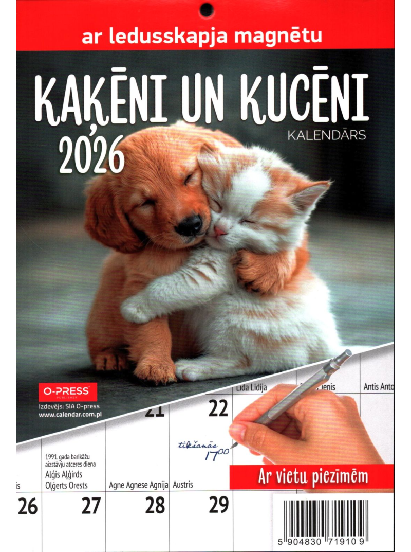 Kal. A5 Kalendārs ar magnētu PL1{IMAGE}