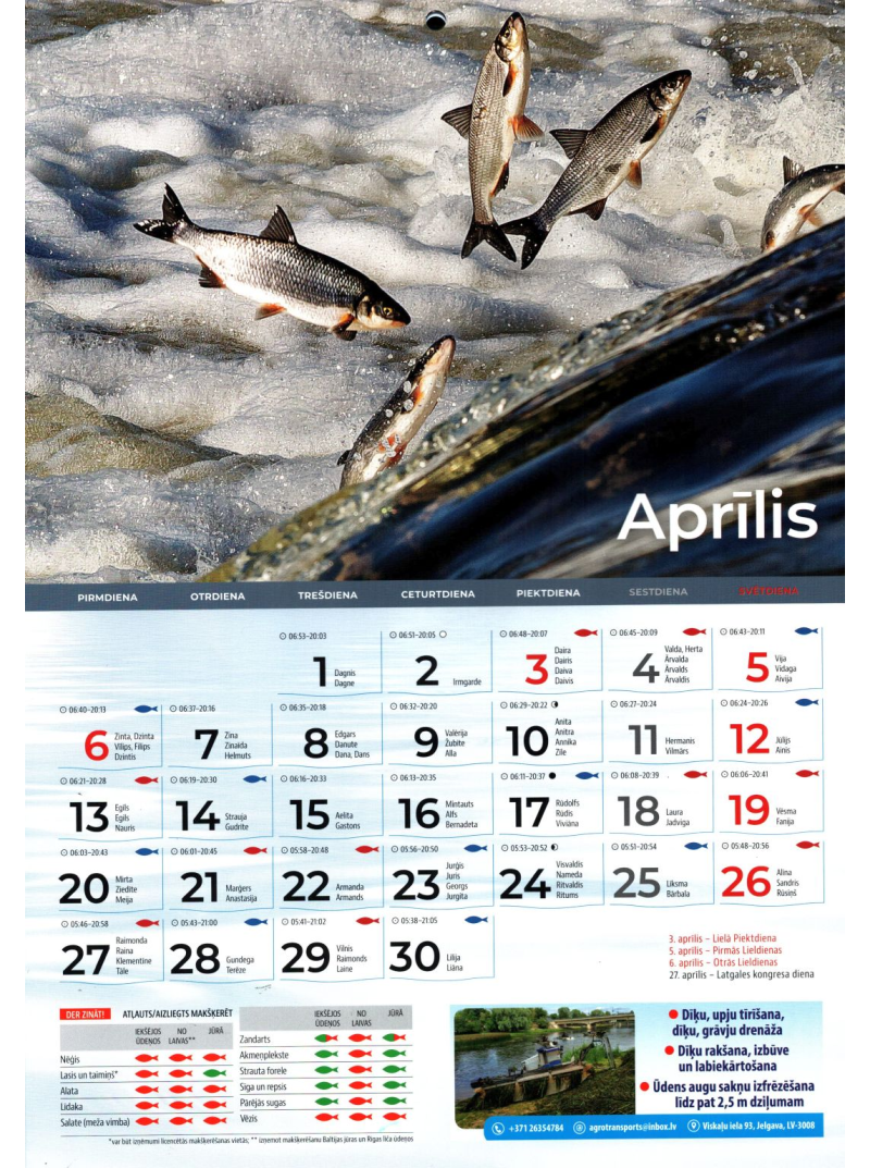 Kal. A4 Makšķernieku LM1{IMAGE}