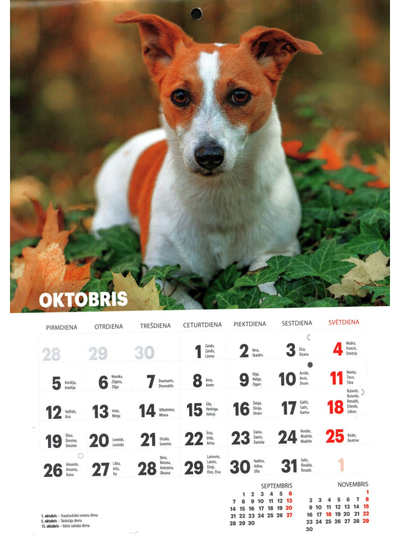 Kal. A4 (mazais) Suņi LM1{IMAGE}