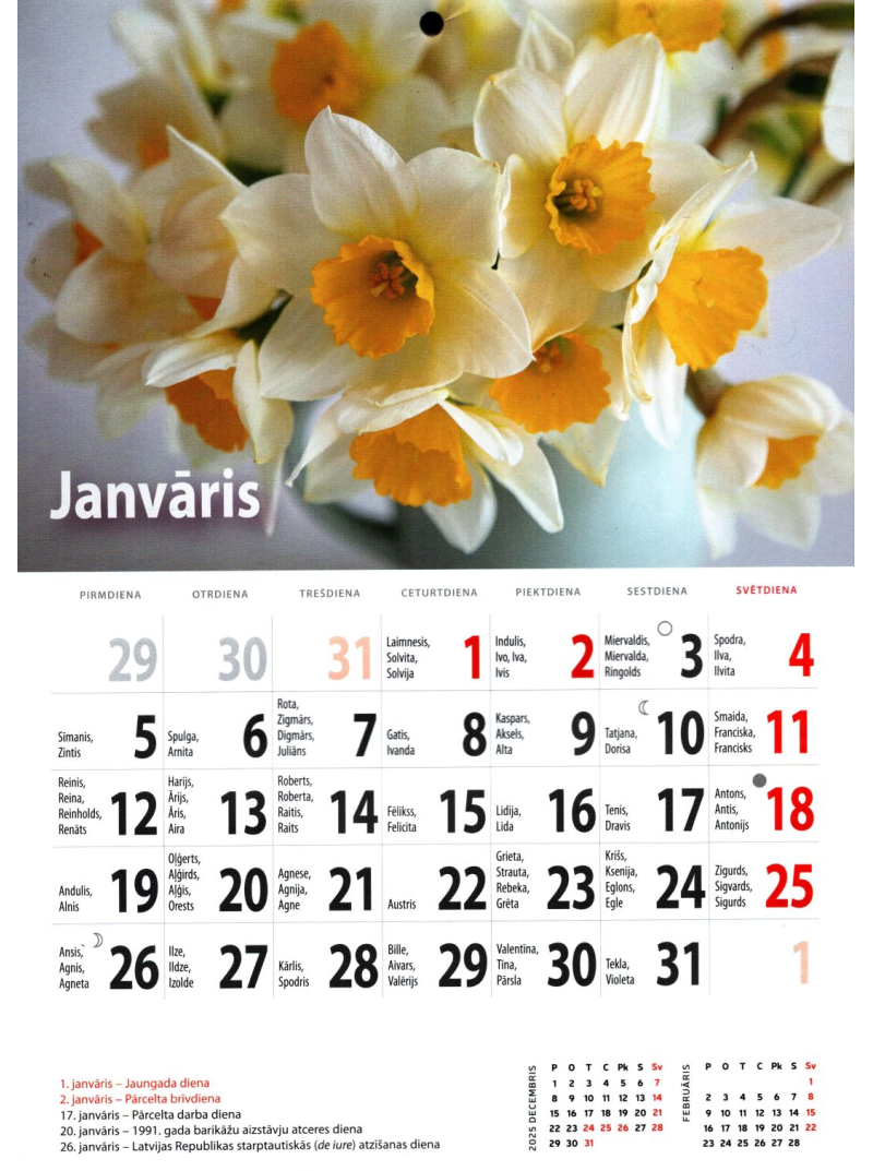 Kal. A4 (mazais) Ziedi LM1{IMAGE}