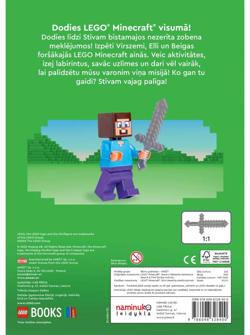 Gr.MINECRAFT.Stīvs Nezerīta piedzīvojumos.LEGO1{IMAGE}