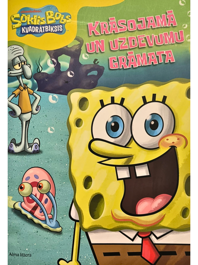 Gr.Sūklis Bobs kvadrātbiksis. Krāsojamā grāmata.1{IMAGE}