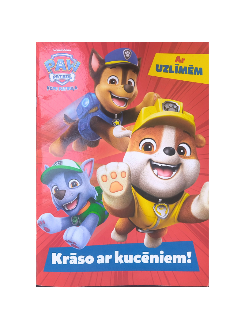 Gr.PAW Patrol. Krāso ar kucēniem! Ar uzlīmēm1{IMAGE}