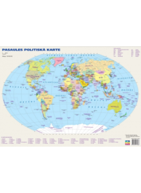 A3 Pasaules karte politiskā/fizioģeogrāfiskā1{IMAGE}