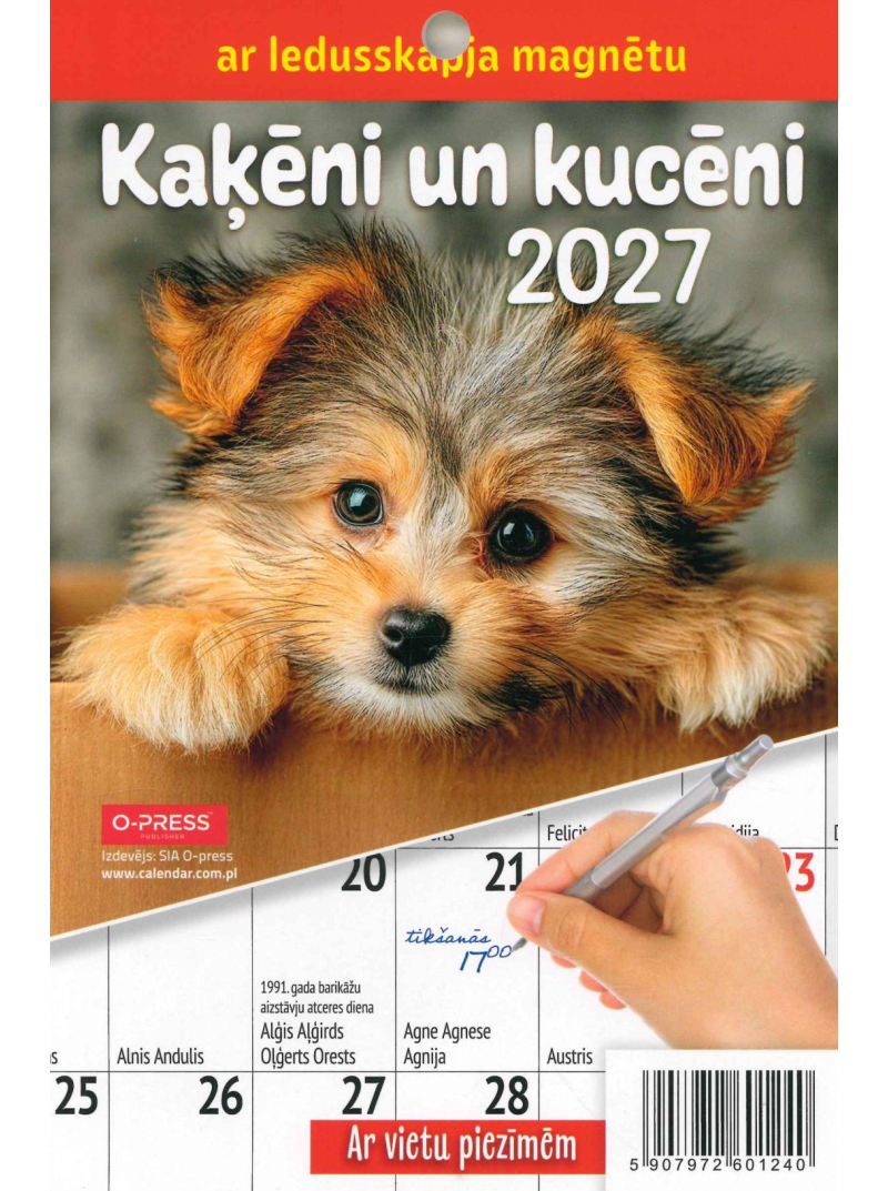 Kal. A5 Kalendārs ar magnētu PL1{IMAGE}
