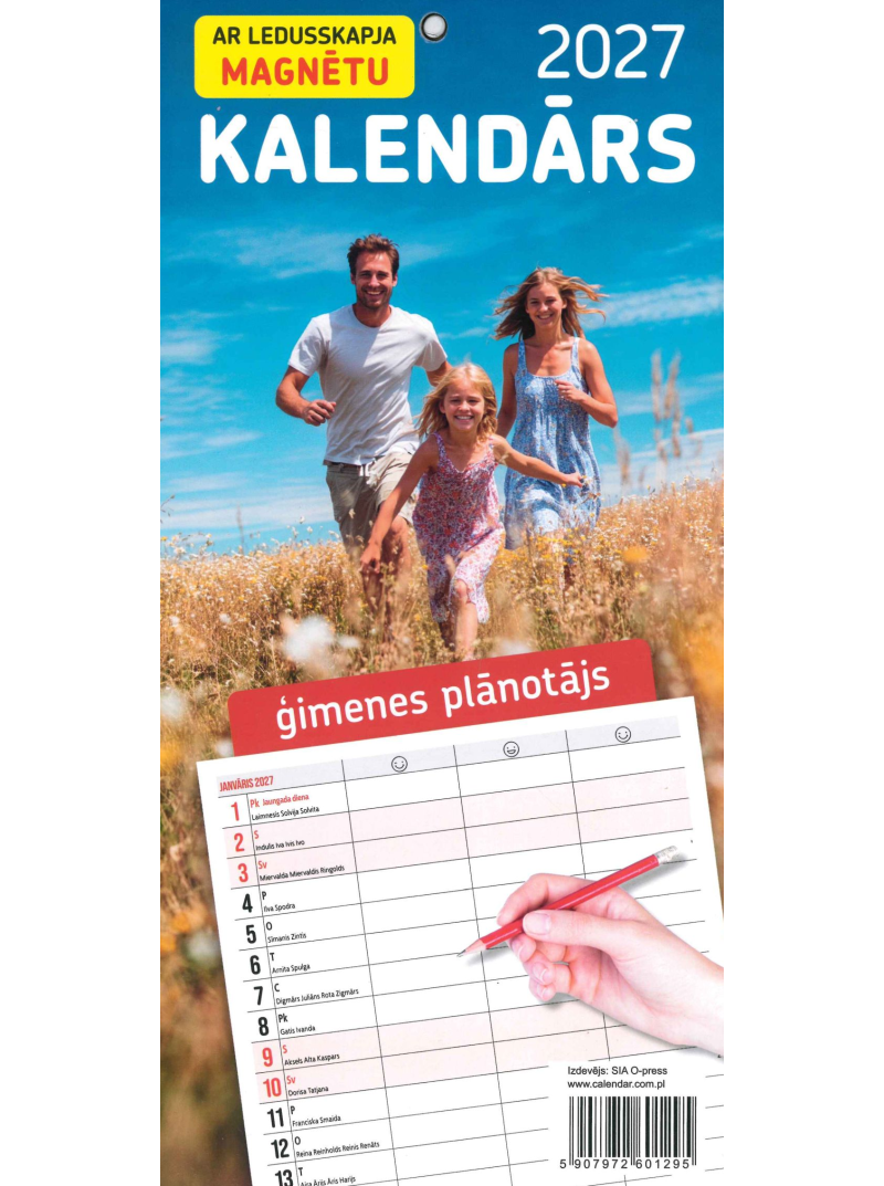 Kal. Ģimenes plānotājs ar magnētu PL1{IMAGE}