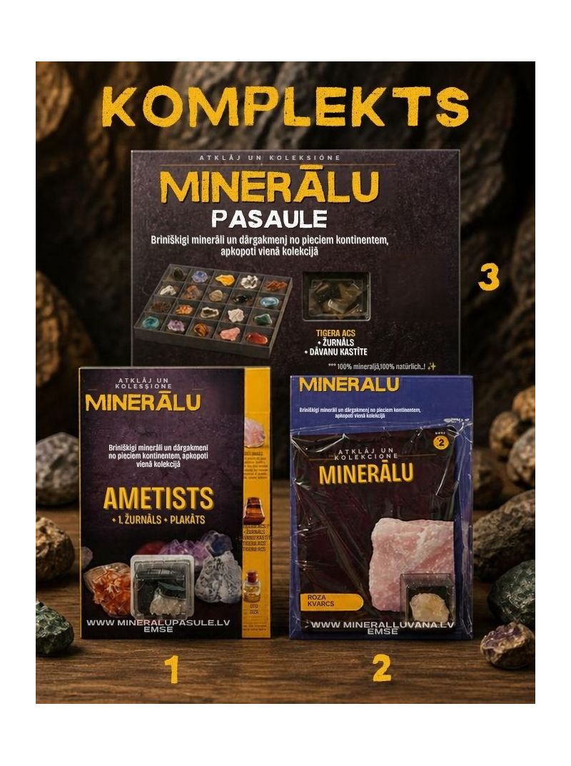 Minerālu Pasaule komplekts 1-2-31{IMAGE}